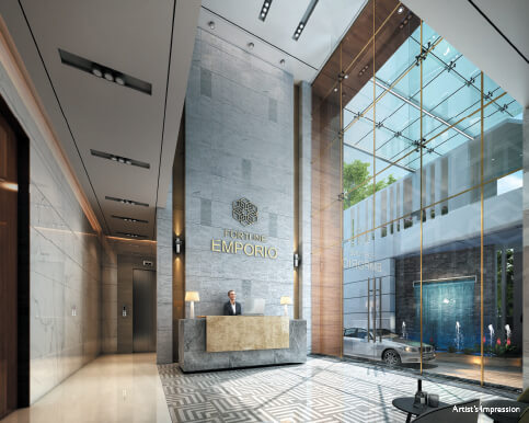 Air-con lobby for offices